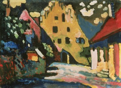 Schlosshof, Murnau, 1908 von Wassily Kandinsky